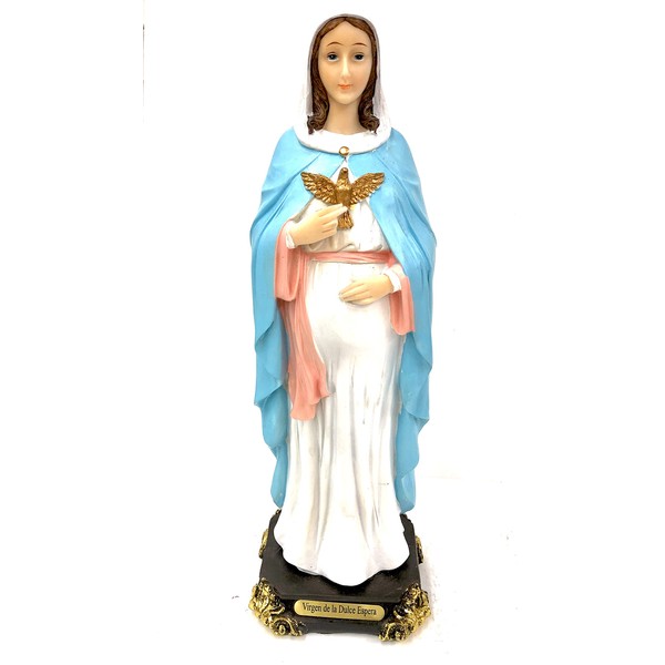 Gigi's Classy Kids Nuestra Señora Virgen de la Dulce Espera Statue Figurine Imagen (8 Inch)