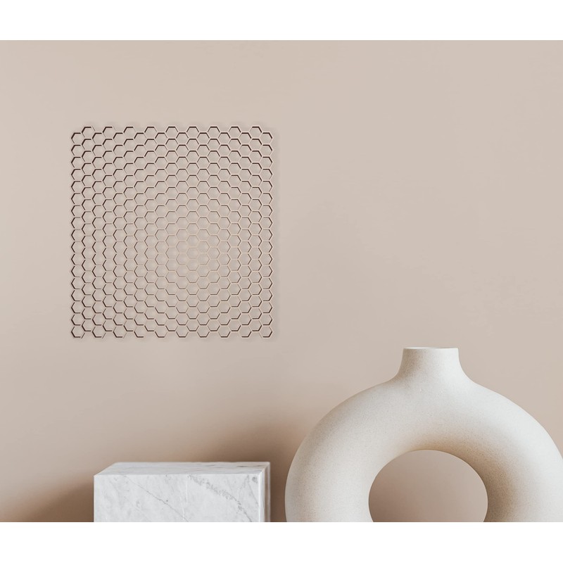 Lattice Panel with a Honeycomb Pattern Design MDF Home &