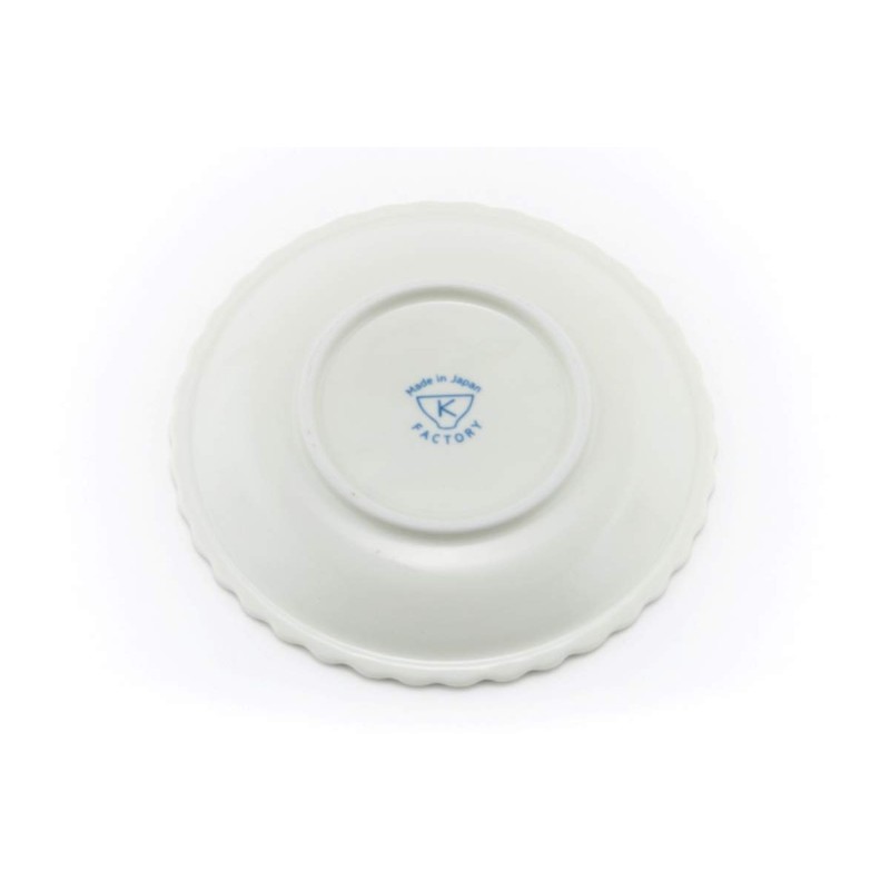 Needzo Japanese Blue Lucky Cat and Moon Design Plate, 5