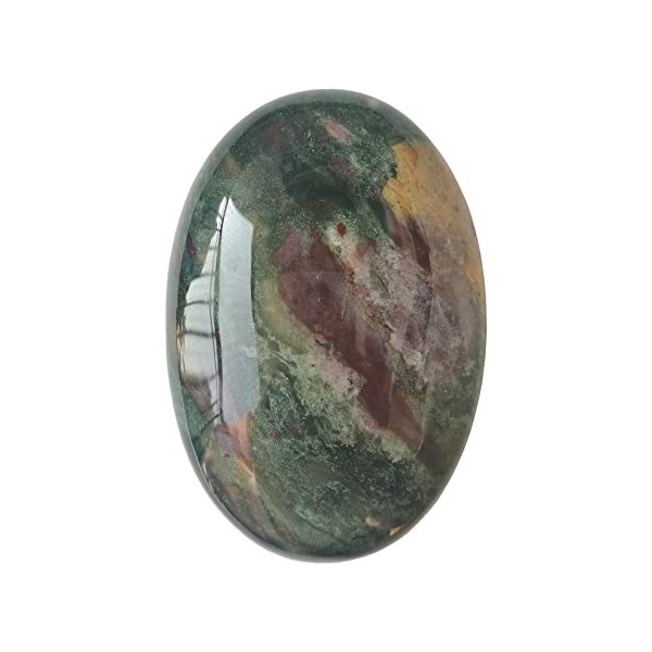 Bacatgem Bacatgem Natural Color Ocean Jasper Oval Palm Pocket Healing