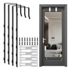 OXDFK 4 PCS Over The Door Mirror Hanger, Adjustable Door