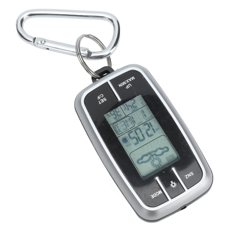 Mini Multifunction Compass Weather Station Mountaineering Watch Thermo Hygrometer Backlight