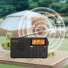XHDATA D109WB Portable AM/FM/SW/LW/WB Weather Radio Shortwave Radio Receiver with