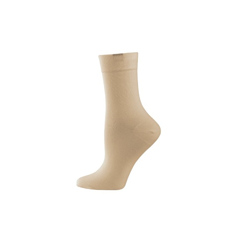 Nur Die Women's opaque Calf Socks, Beige (beige 355), 2.5-5