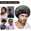 Aquior Shower Cap, Extra Large Shower Cap for Men, Satin