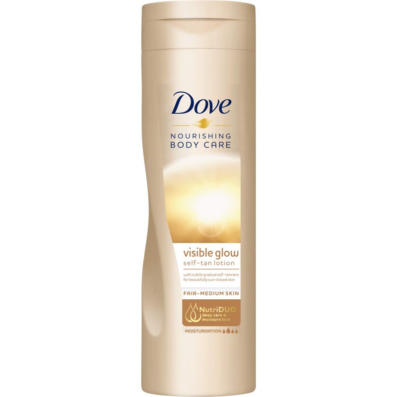 3x Dove Nourishing Body Care Self Tanning Lotion 250ml each