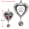 Our First Christmas Ornament 2024 - Silver Filigree Heart Shaped