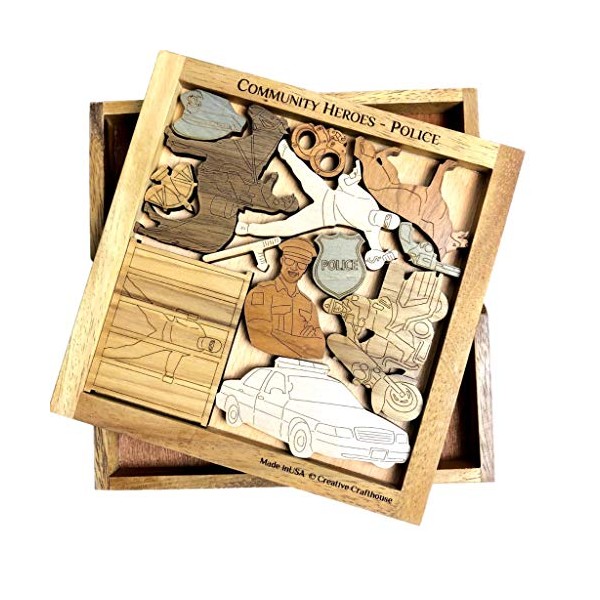Police - Community Heroes Brain Teaser Puzzle - Challenging &