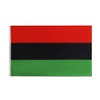 ANJOR 3x5 Fts UNIA Black Liberation African American Afro Flag