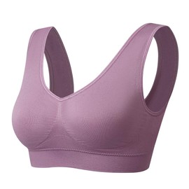 Vermilion Bird Women's 3 Pack Seamless Comfortable Sports Bra with Removable Pads Pack of 5 S