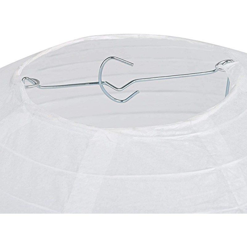 LIHAO Paper Lanterns, White Lanterns, Paper Lanterns, Pack of 10,