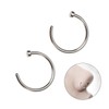 COLLBATH 8mm Titanium Steel Nose Hoop C-shaped Nose Comfortable and