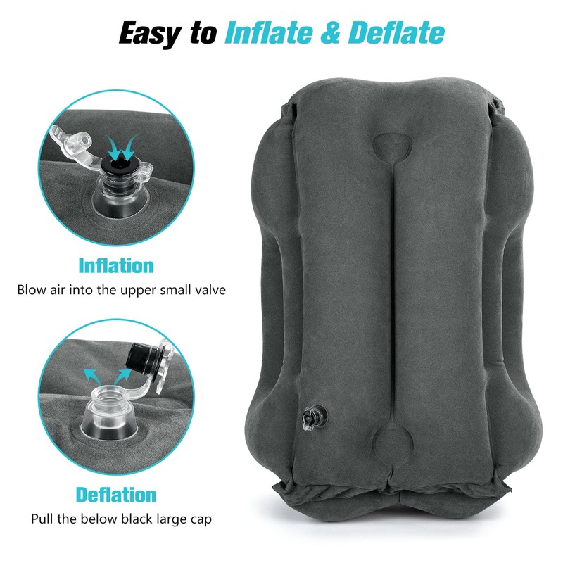 Rewondah Inflatable Travel Pillows for Airplanes | Airplane Pillow for