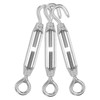 MECCANIXITY M4 Hook and Eye Turnbuckles for Cable Wire Rope