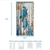 Final Friday Nautical Green Sea Turtles Beach Theme Fabric Shower