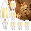 10 Pack Candelabra LED Light Bulbs E12 Small Base Dimmable,