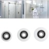 Vokenforu 8 Pcs Shower Door Rollers, Diameter 20mm, White