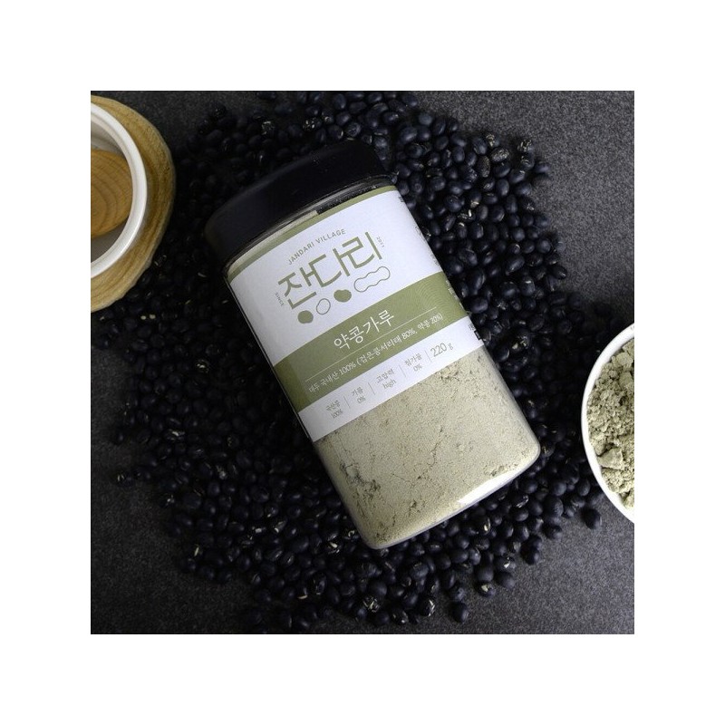 잔다리마을 국산 서리태 약콩가루 220g Jandari Village Domestic Black Soybean