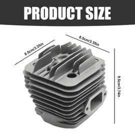 LIDSCURA 4223 020 1200 49 MM Cylinder Kit with Air Fuel Filter Decompression Valve Spark Plug, Replacement for Stihl TS400 Concrete Cut-Off Saw