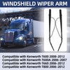 2-Pcs Front Windshield Wiper Arm Pair Kit Compatible with Kenworth