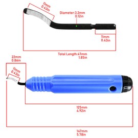 ZZHXSM Hand Deburring and Trimming Knife Scraper NB1100 Edger Chamfering and Trimming Tool Rotary Deburr Blades Kit for Steel, Copper, Aluminum, Wood and Plastics