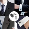 CSLGDMAI 8 Pcs Men's Cufflinks and Tuxedo Studs Set, Classic
