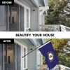 UD_G128 Combo Pack: 6 Ft Tangle Free Spinning Flagpole (Black)