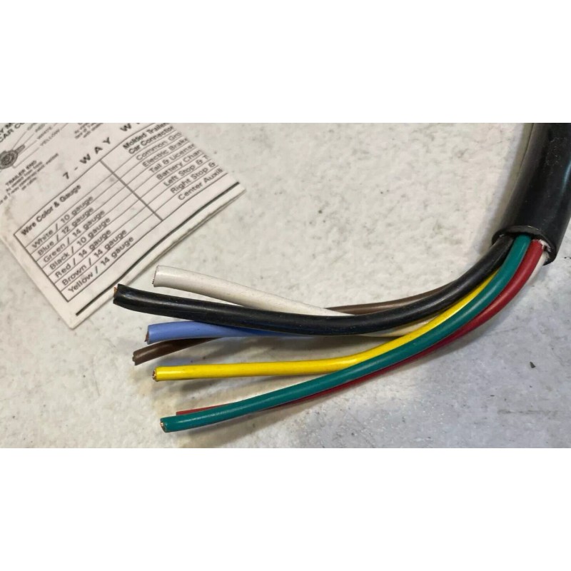 Bargman 50-87-004 7-Way Super Sealed Connector with 4 Foot Cable