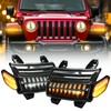 New Upgrade Smoke Lens LED Fender Light Kit for JL