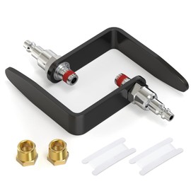 GASHER Pneumatic Tool Rafter Hook Hanger With 1/4" & 3/8" Brass Bushing, Easy Install Hooks L Shaped Hook For Air Nailer, Air Blow Gun 2Pcs