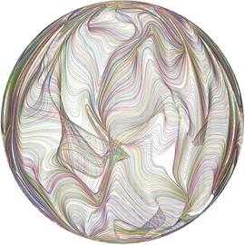 Puzzle-Flowing Rainbow Lines-1000 Pieces Round Puzzle Color Challenge Jigsaw Puzzles for Adults - Style: Mandala Blossom