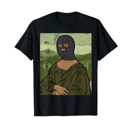 Mona Lisa burglar costume bandit robber T-Shirt