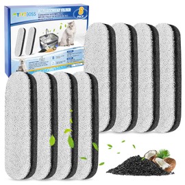 MyfatBOSS 8 Pack 75oz/2.2L Dog Water Fountain Filters Compatible with MAILOFY WF220 75oz/2.2L Stainless Steel Fountain, Dog Fountain Carbon Filter Replacement Fit for Automatic Pet Water Dispenser