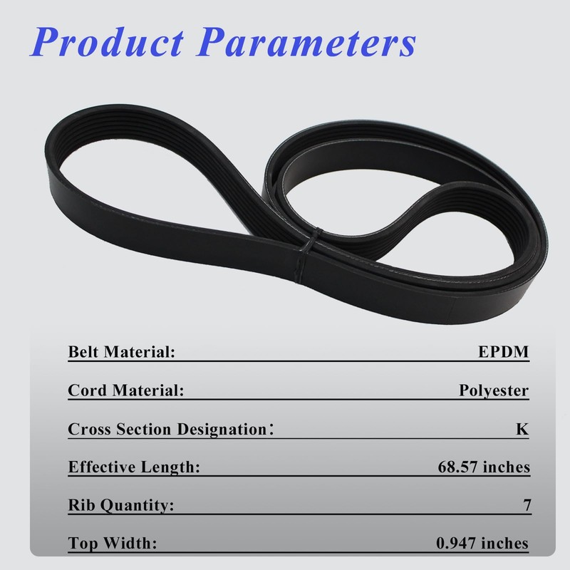 AUCERAMIC Engine Serpentine Drive Belt Fit 2010-2011 for Honda CR-V