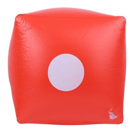 Giant Inflatable Dice Toy, Large Huge Dice Toy Party Club Activities Prop Game Toy Supplies Kids Pool Game Toy(Red)