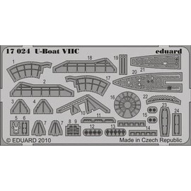 Eduard Photoetch 1:350 - U-Boat VIIC (Revell) - EDP17024