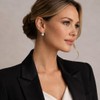 ZENCHEER Chunky Clip On Earrings for Women, 14K Gold/Silver Statement