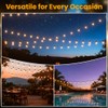 50FT Solar String Lights Outdoor Waterproof IP65 with USB-Charging ,