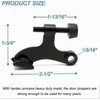 36Pack Hinge Pin Black Door Stopper, Adjustable Heavy Duty Hinge