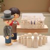 Wooden Peg Doll Bodies Set, 50 Pieces, 4 Sizes (35-65mm),
