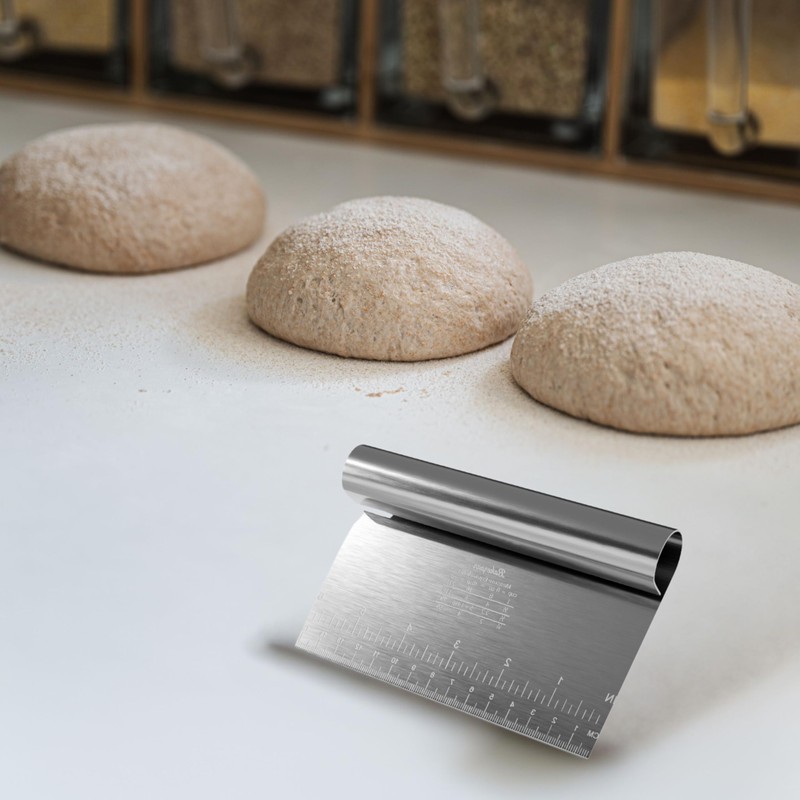 Bakerpan Stainless Steel Heavy Duty Dough Cutter, 3 Size Set