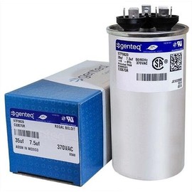 (2-Pack) 35+7.5 uf MFD 370 Volt Dual Round Replacement for GENTEQ GE Industrial 97F9829 97F9829BX Z97F9829 by Capcom