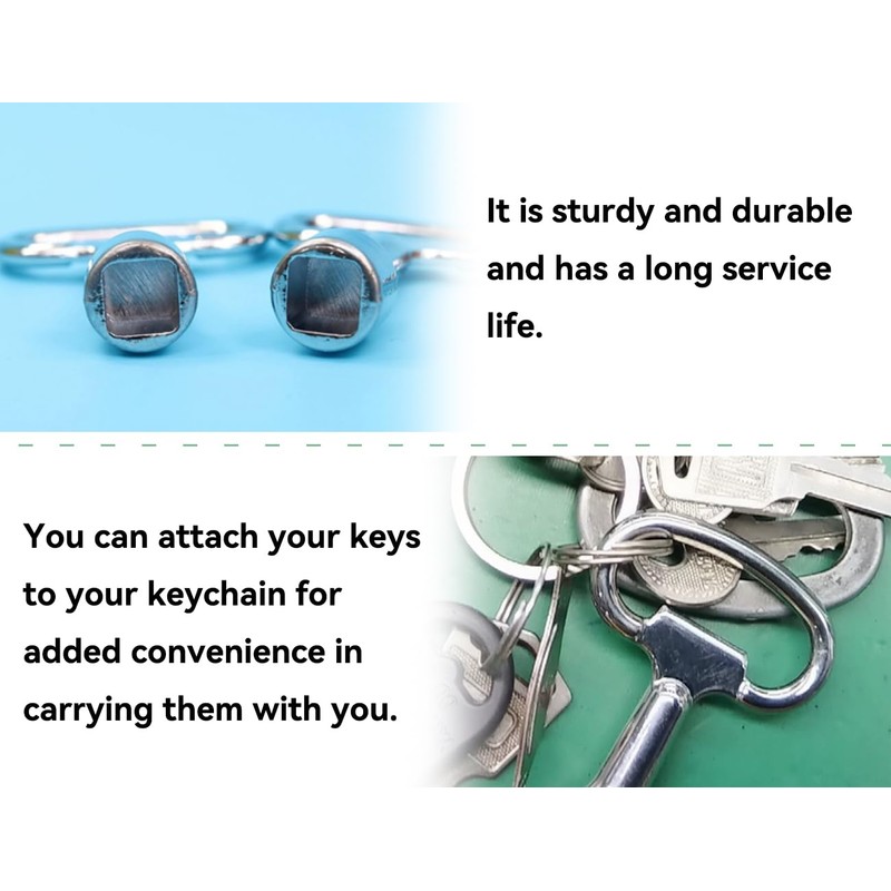 AOYEGIC Set of 4 square wrenches, socket wrench, bleed key,