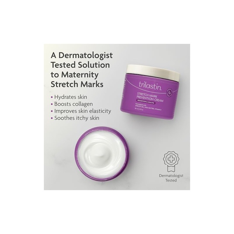 TriLASTIN Maternity Stretch Mark Prevention - 4 oz. by TriLASTIN