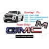 Auto GMC Overlay Gloss Black Blue Flag GMC Emblem Sierra