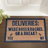 JiXianJu Funny Coir Doormat: Ross and Rachel 'On A Break'