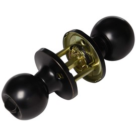 NU-SET Fremont Keyed Alike Entry Door Knob Lock and Double Cylinders Deadbolt Combo Oil Rubbed Bronze Finish, Keyway, 3-Pack (F-E-10B + 75010B)