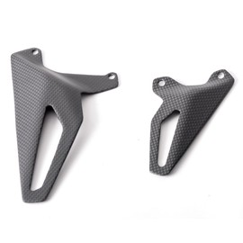 Bestem Carbon Fiber Heel Guard Cover Matte for 2020 2022 Ducati Streetfighter V4 V4 S / 2022-2024 Streetfighter V2 / 2018-2021 Ducati Panigale V4 V4S