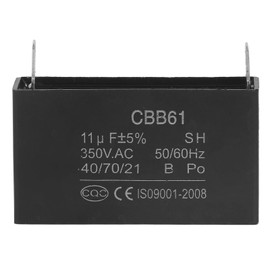 Petrol Generator Capacitor 350VAC ABS CBB61 Capacitor 11μF Air Conditioning Motor Capacitor for 50Hz 60Hz Engines