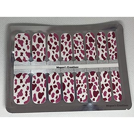 Animal Print Pink Mood Cow Nail Polish Wraps - Nail Polish Strips